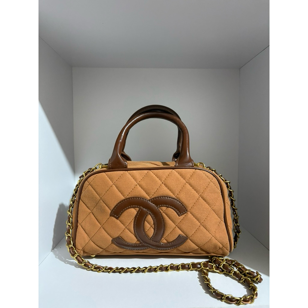Chanel handbag coklat pedes pait- Tas Second