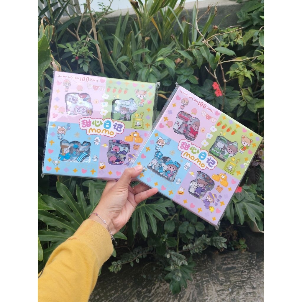100pcs / stiker lucu karakter / stiker box / stiker viral