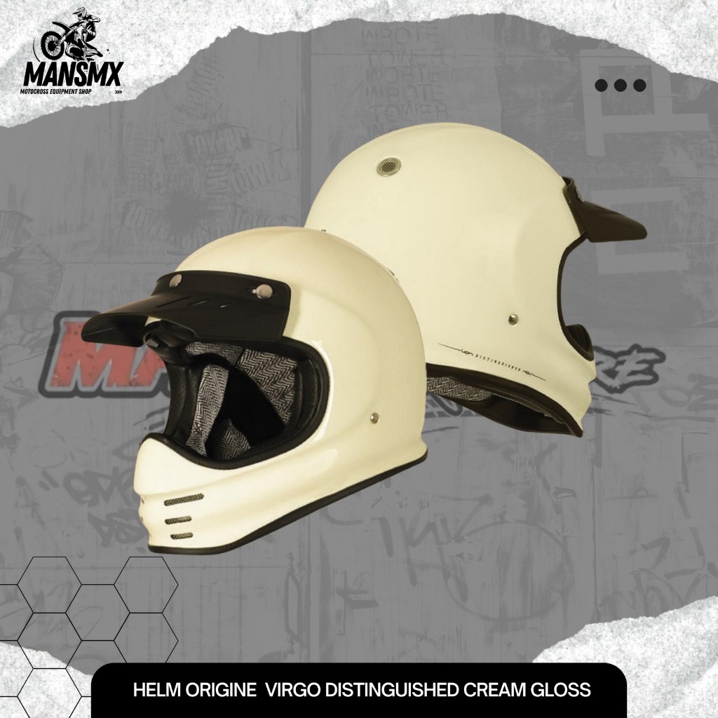HELM FULL FACE ORIGINE VIRGO DISTINGUISHED CREAM GLOSS ORIGINAL