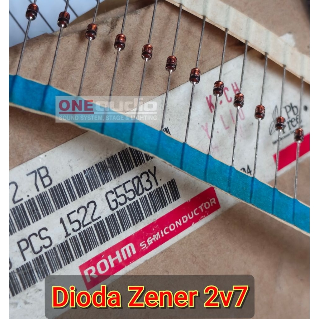 Dioda Zener 2v7 0.5 watt Renteng Original ROHM