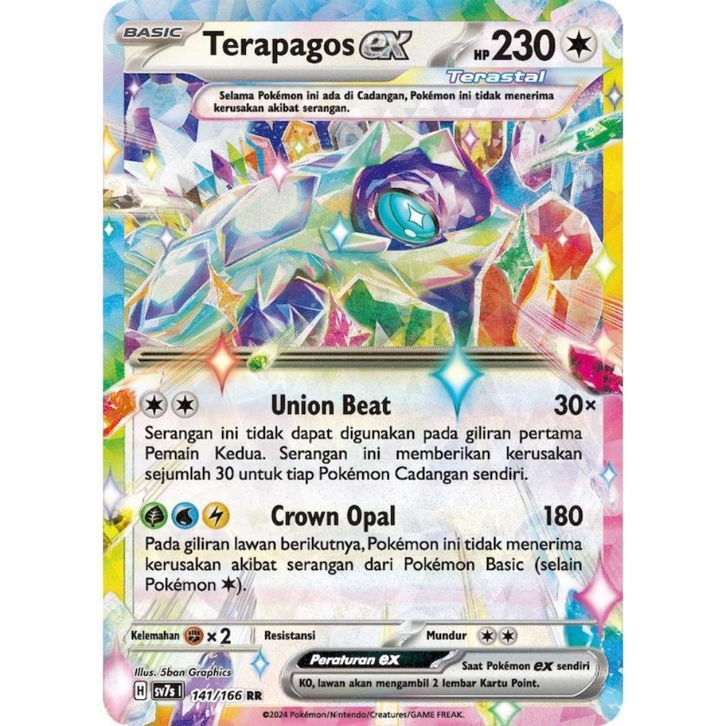 Kartu pokemon Terapagos Ex RR