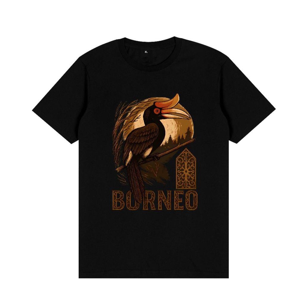 KAOS TSHIRT SOUVENIR DAYAK BORNEO SPONSOR//TSHIRT NEW