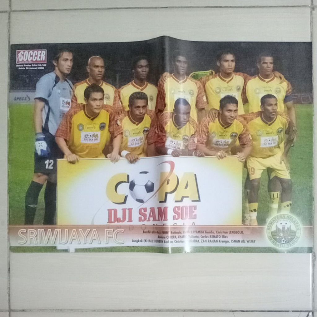 POSTER BOLA - SRIWIJAYA FC - COPA DJI SAM SOE - Poster Murah Original - C2