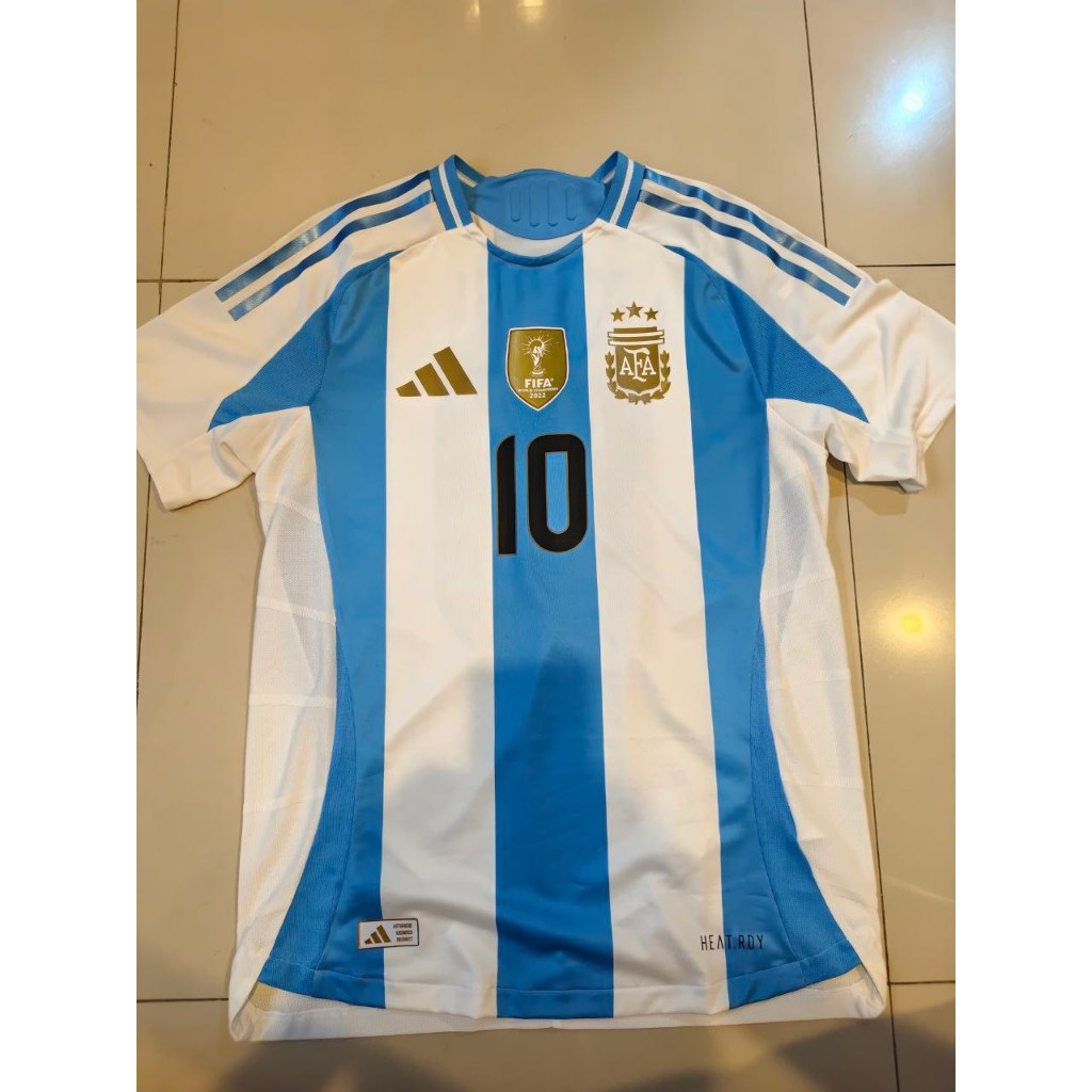JERSEY ARGENTINA HOME NAMESET MESSI 2024 ORIGINAL AUTHENTIC - L