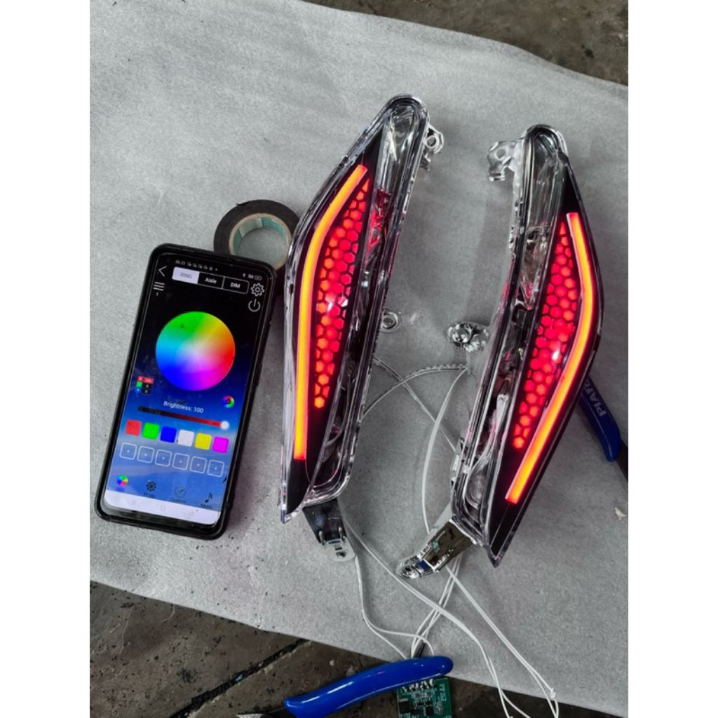 lampu senja jupiter mx new rgb lampu gaban jupiter mx new