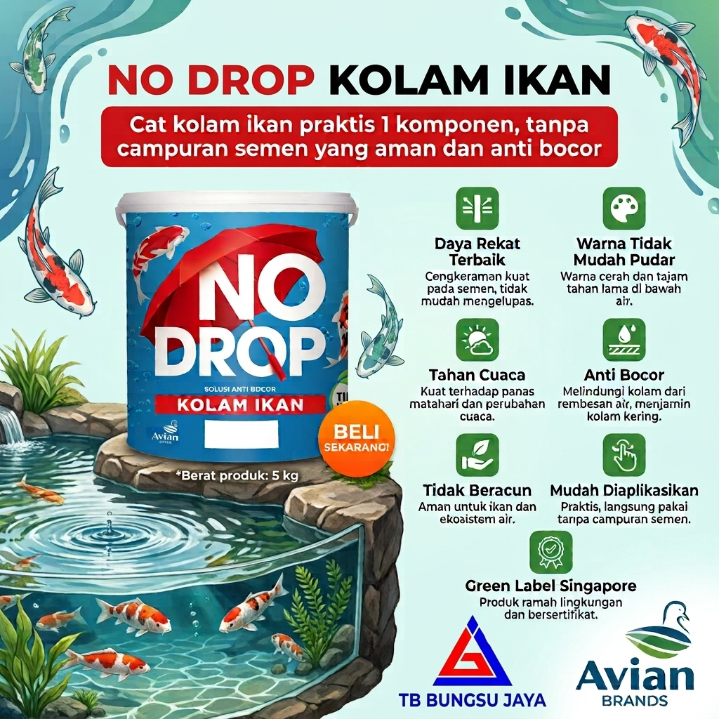 Cat Kolam Ikan / Cat No Drop Kolam Ikan 4 kg