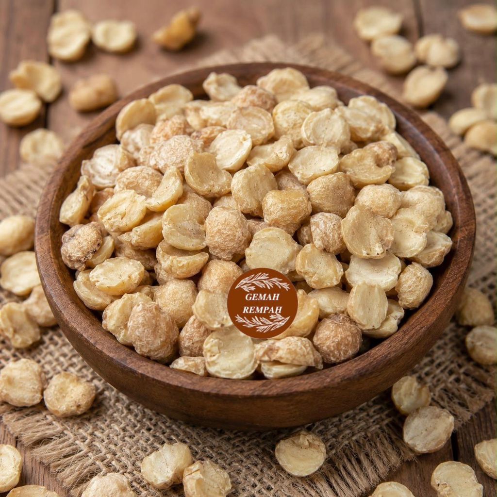 Biji Kemiri Pecah Sortiran / Biji Kemiri Pecah 1 kg / Biji Kemiri Pecah 500g