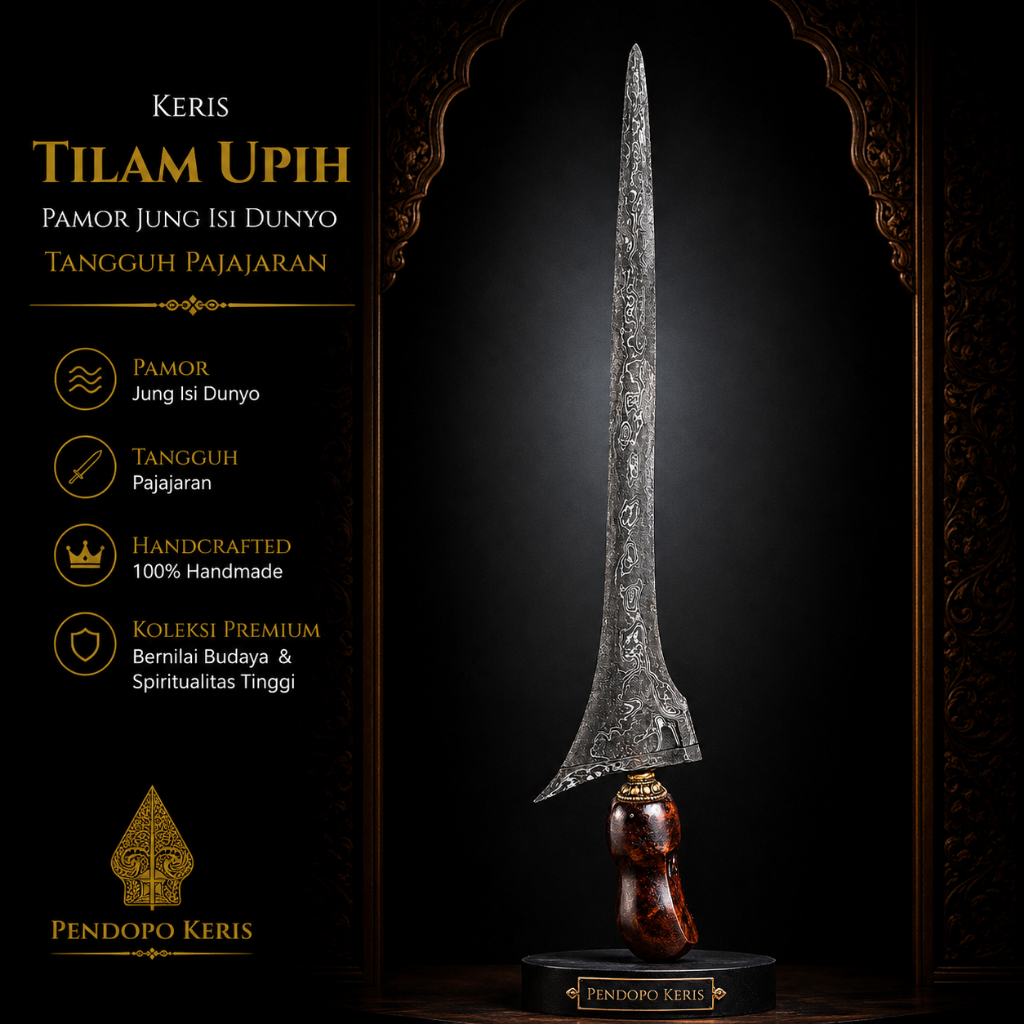 Keris Tilam Upih Pamor Jung Isi Dunyo Tangguh Pajajaran