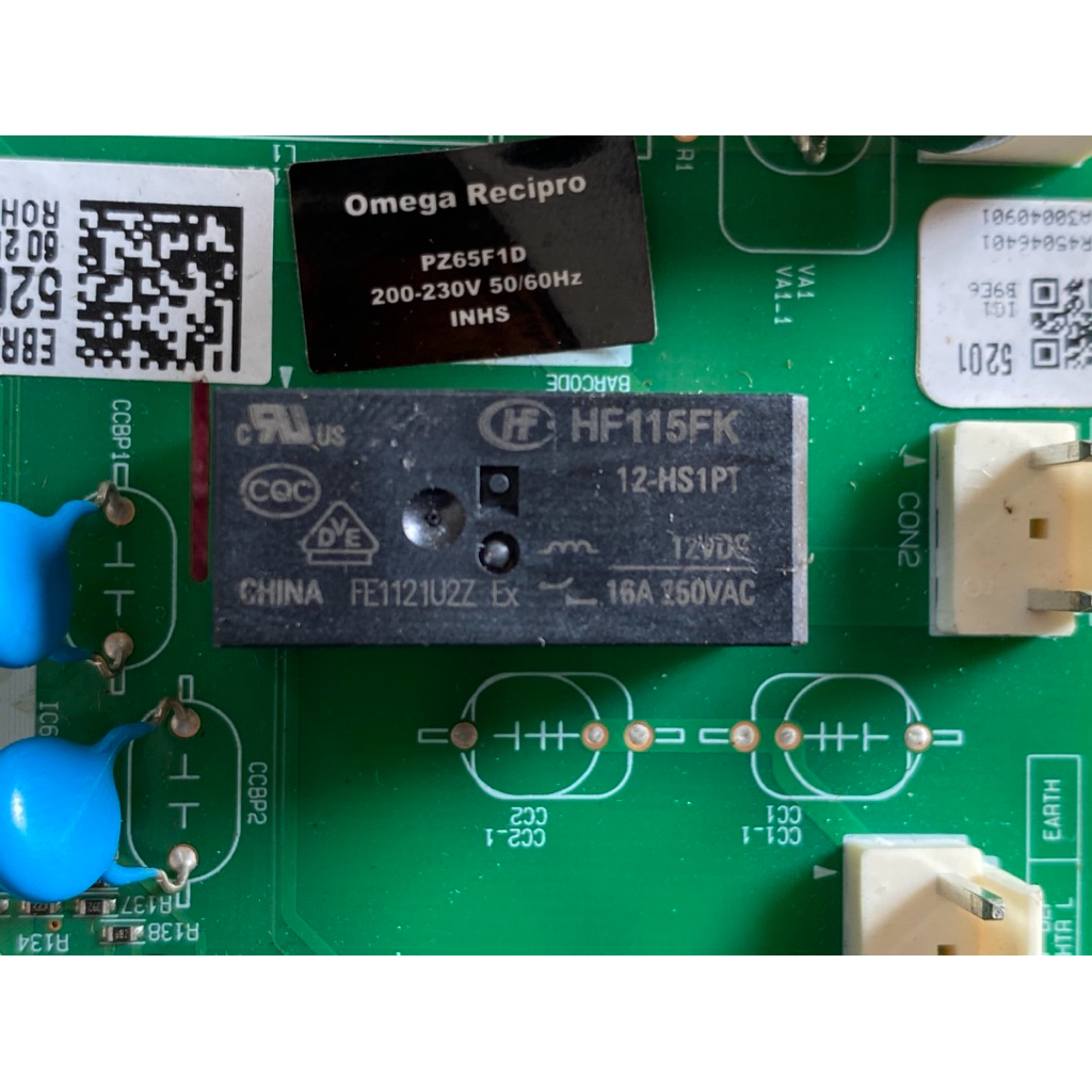 HF46F relay modul kulkas LG / riley modul kulkas LG