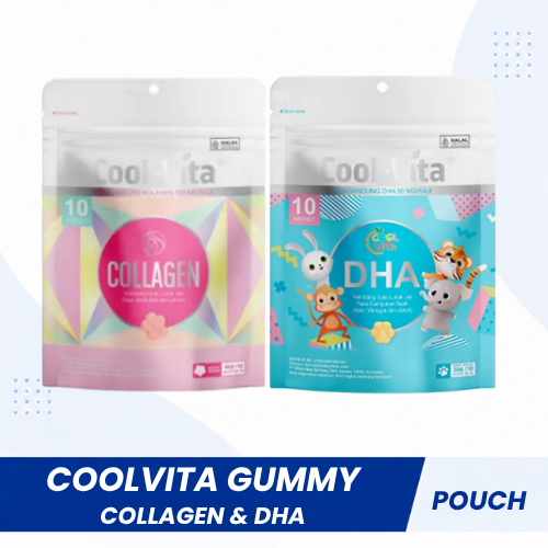 Coolvita Collagen Gummy Suplemen Kolagen | DHA Gummy VItamin Anak dengan Minyak Alga