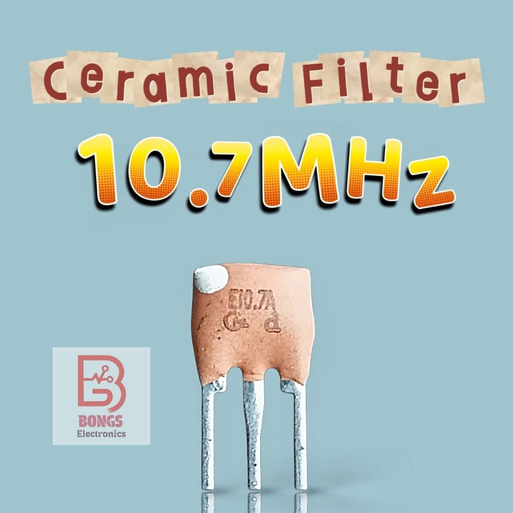 10.7MHz 3Pin Keramik Filter Penguat IF Radio FM