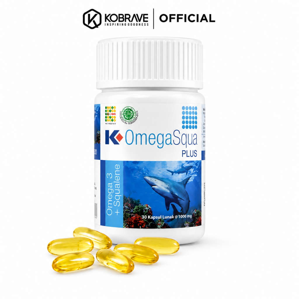 K LINK Omega Squa Plus Original by K-Link: 30 Softgel with Squalene & Lecithin Omega 3