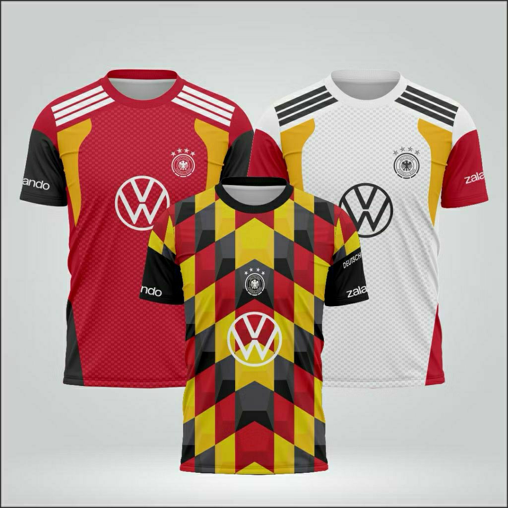 JERSEY JERMAN PREMATCH PIALA DUNIA 2026 FULL PRINTING BAHAN DRYFIT PREMIUM