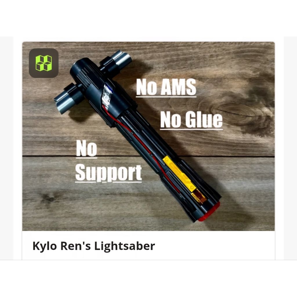 Kylo Ren Lightsaber rakitan