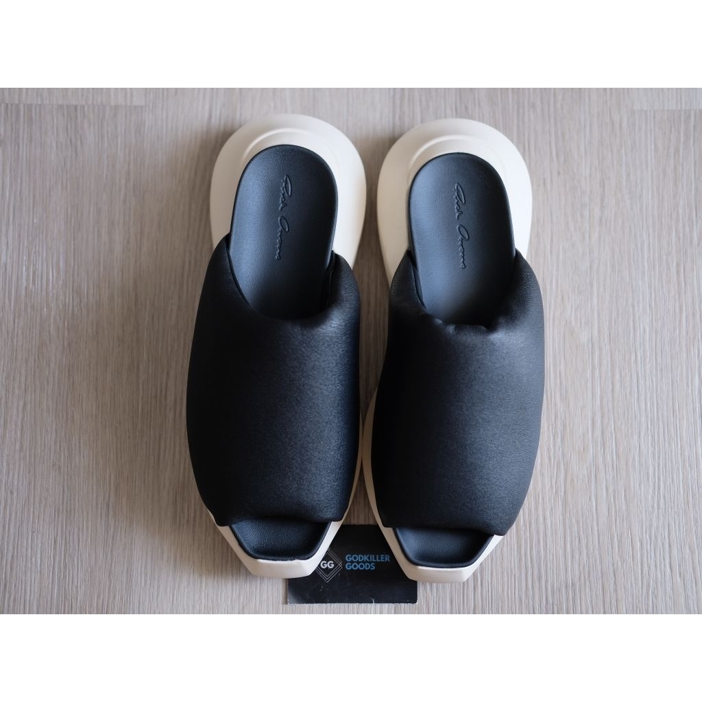 Rick Owens RO Geth Runner Sandal Black White