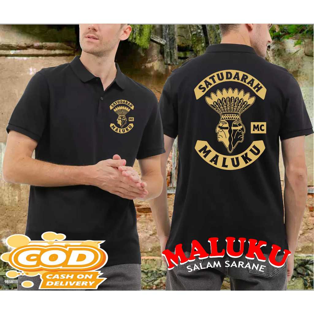 KAOS MALUKU LOGO SATU RASA SATU DARAH MALUKU KAOS POLO LACOST BONUS STICKER MALUKU