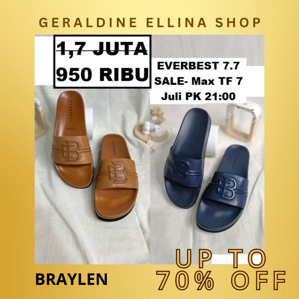 Sandal sendal EVERBEST pria cowok original 100% Seri BRAYLEN