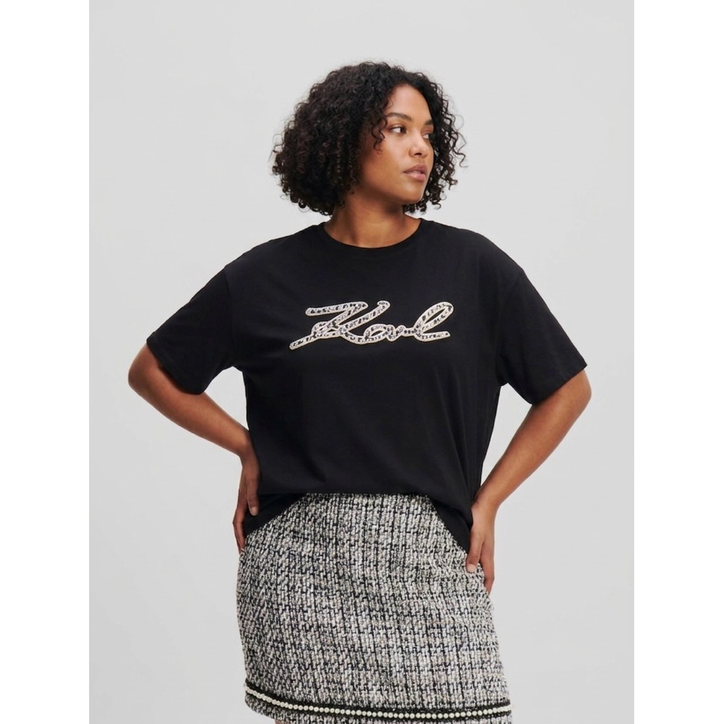 KAOS UNISEX / KL BOUCLE SIGNATURE TSHIRT