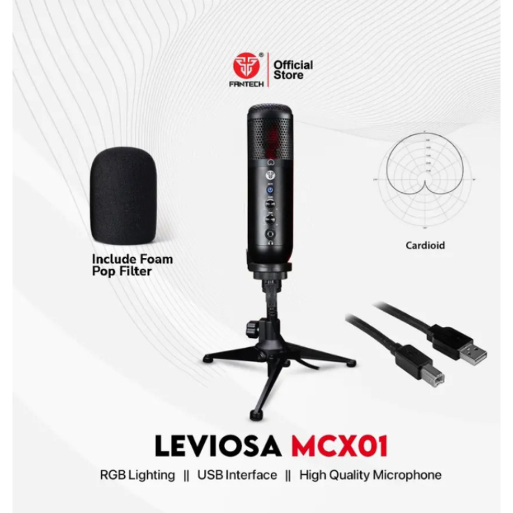 Microphone Condenser Fantech Leviosa MCX01