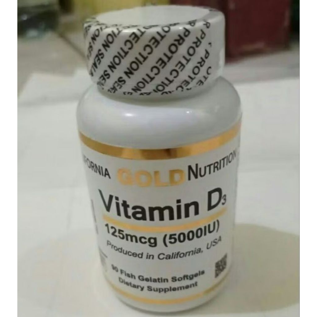 Vitamin D3 Vit D-3 5000IU 90 Softgels California Gold Nutrition Ori USA Vit D3 5000 iu