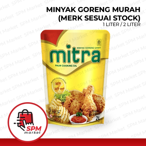 Minyak Goreng Murah 1L / 2L – Merk Random (Mitra / Resto / Jujur / Segitiga) – Siap Kirim