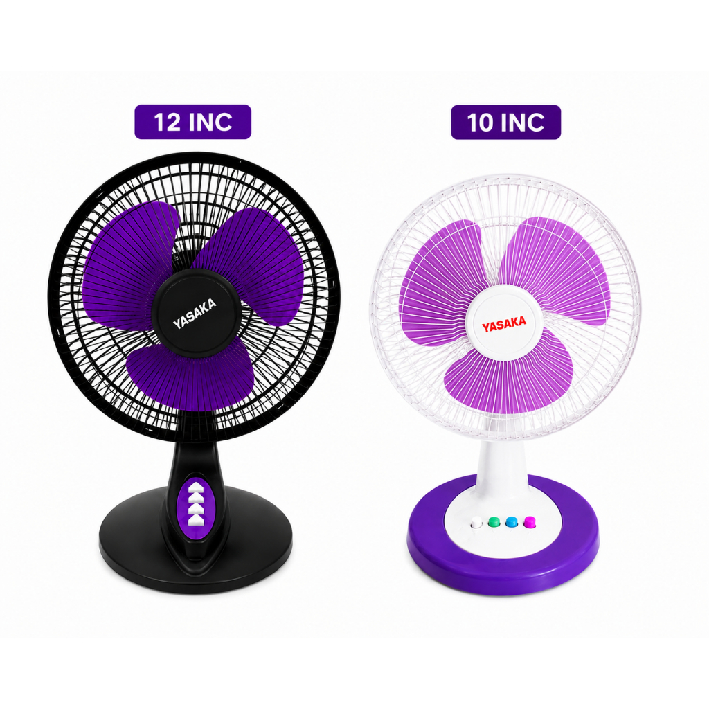 Kipas Angin Meja / Kipas Angin Duduk / Desk Fan 10inch/12inch - Yasaka 1001/1206