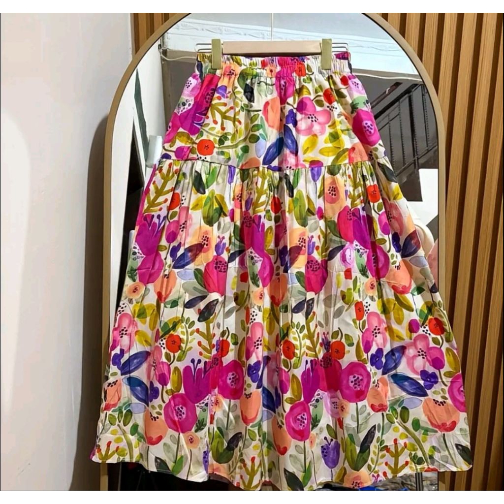 Rok korea dewasa motif bunga