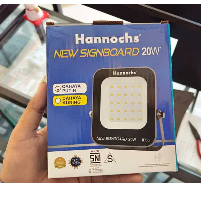 Lampu Sorot Hannochs New Signboard- Led Floodlight - Putih, 20w Signboard