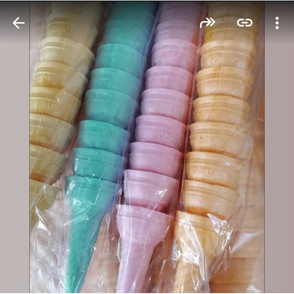 CONE ESKRIM (KHUSUS INSTANT) CONE WARNA