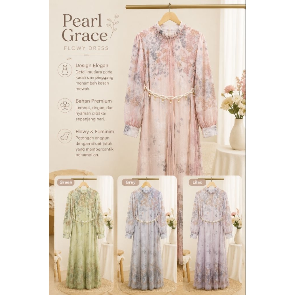 gamis ceruty printing mix tile/2026/belt mutiara