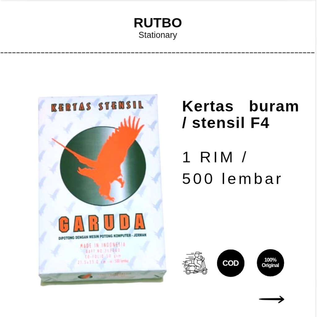 Kertas buram / kertas buram f4 / kertas koran 1 rim