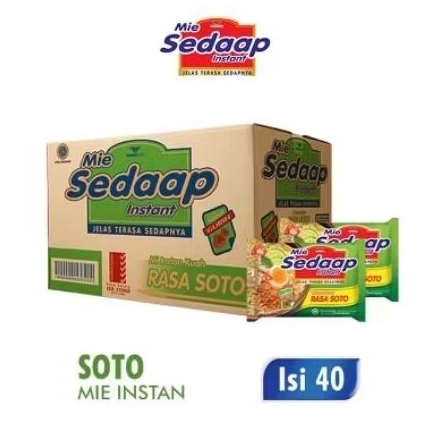 MIE SEDAP SOTO KUAH SATU DUS ISI 40PCS