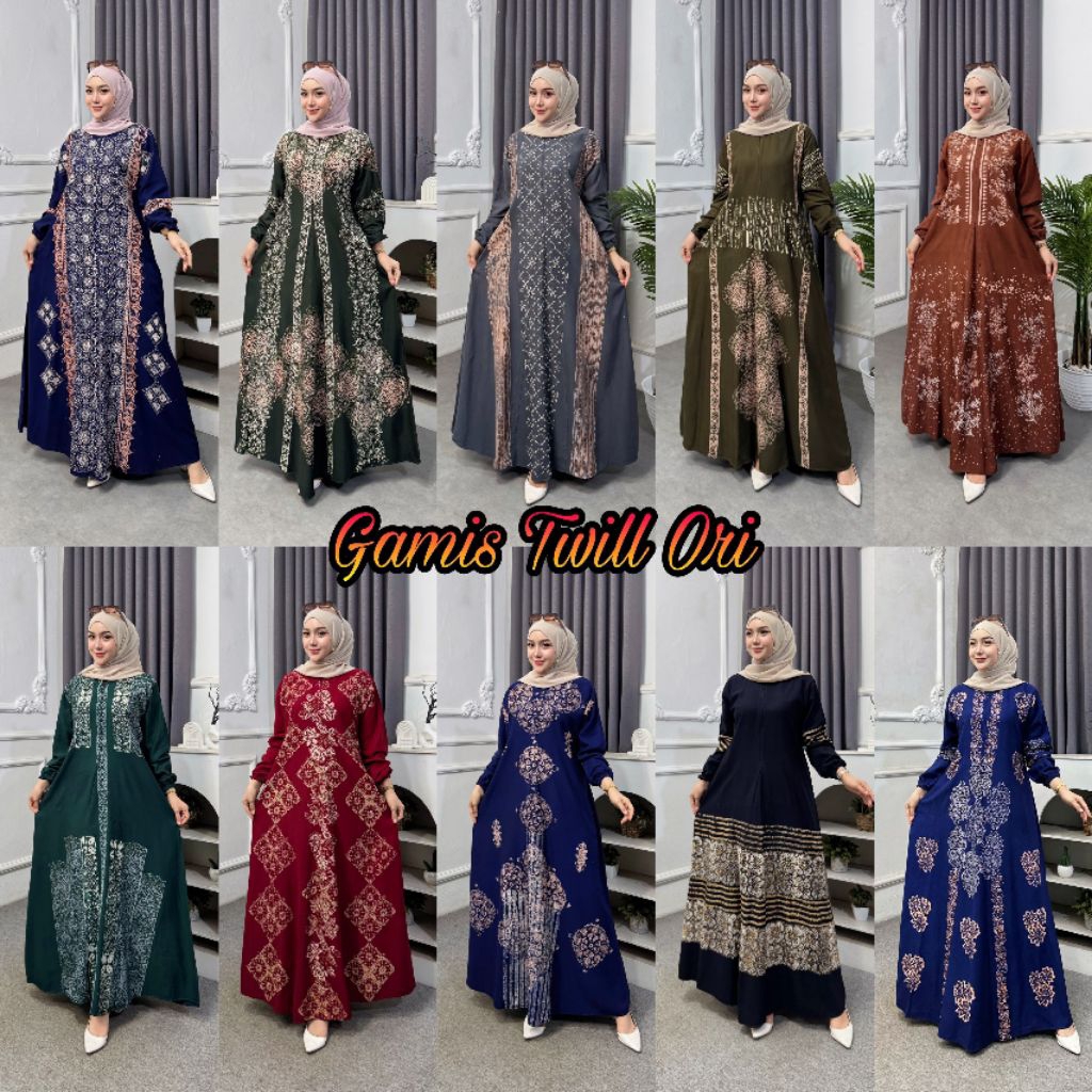 GAMIS TWILL ORI/BATIK TERBARU SIZE JUMBO (LD.115)