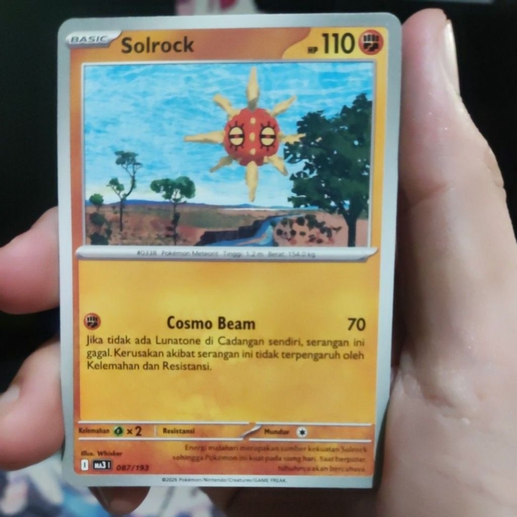 Solrock kartu pokemon tcg indo