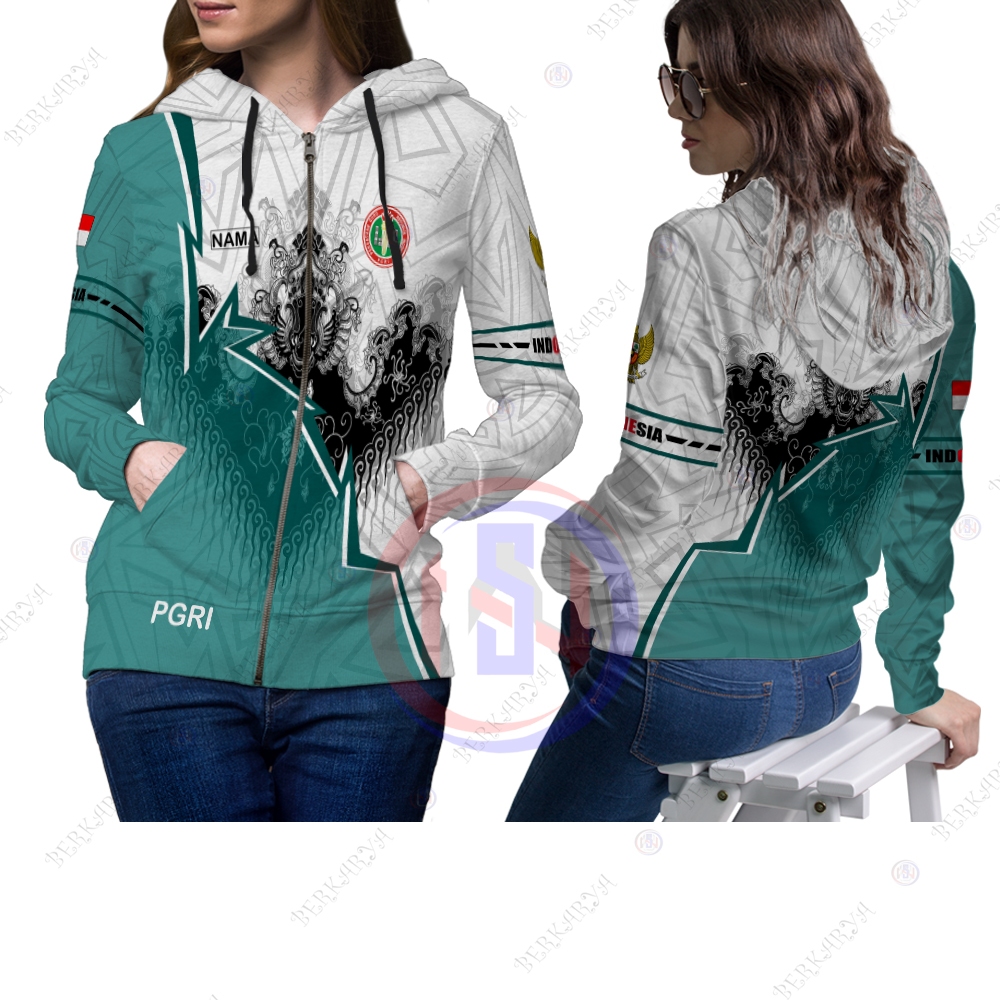 JAKET OLAHRAGA PGRI / JAKET PGRI  / JAKET PGRI UNISEX FULLPRINTING TERBARU PREMIUM