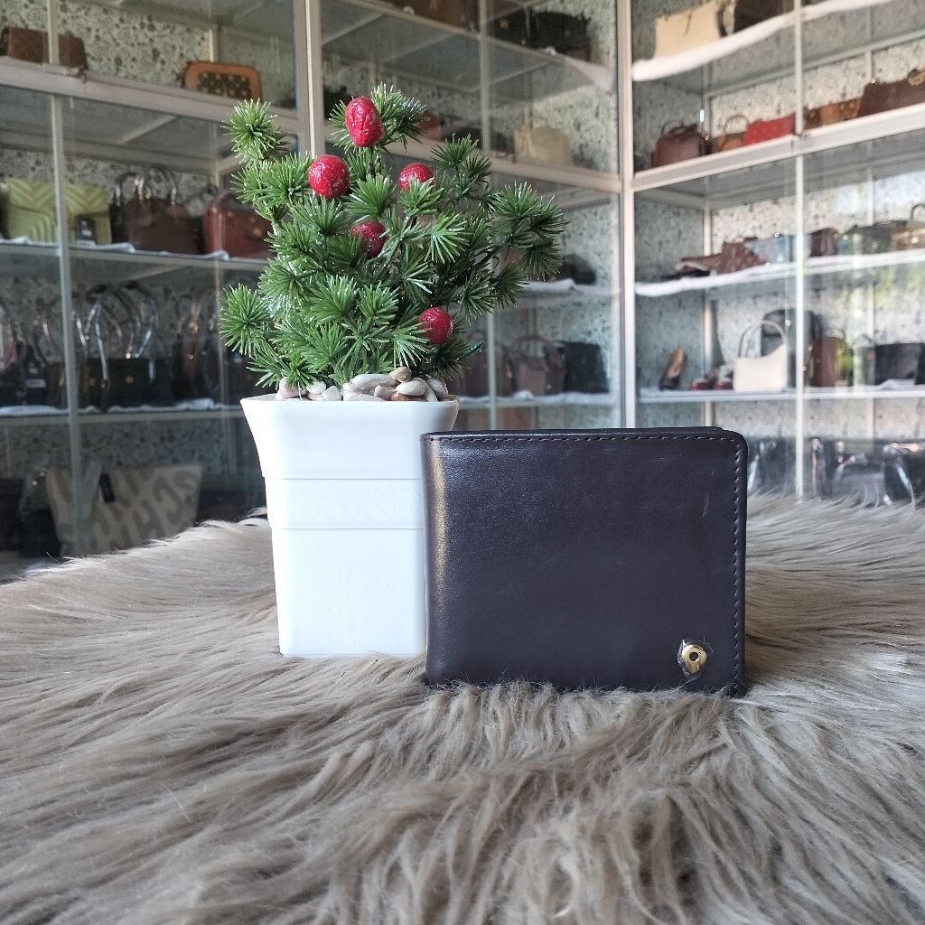Dompet pria papillon original D738 warna kopi kulit halus