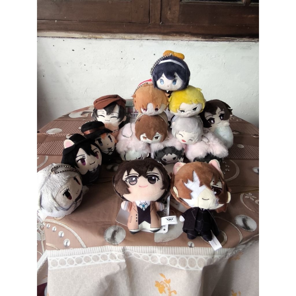 BSD Bungou Stray Dogs Anime Plush Petit Collection, Dazai, Chuuya, Fyodor, Kunikida, Atsushi, Akutag