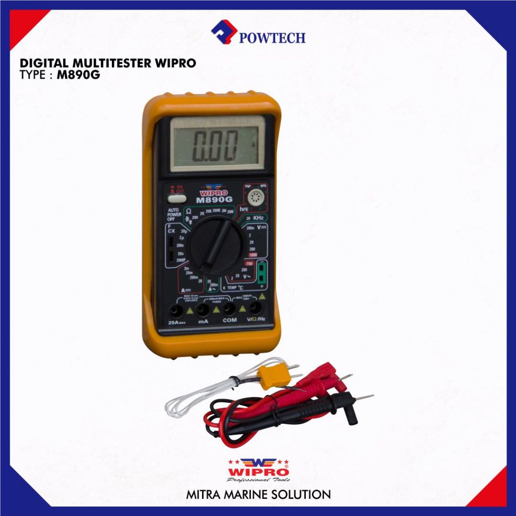Digital Multitester Wipro Type M890G Multitester Digital Avometer Wipro Type M890G