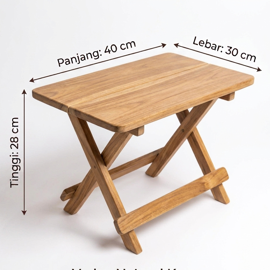 Meja Lipat Portable Meja laptop / Meja Belajar lipat Kayu serbaguna