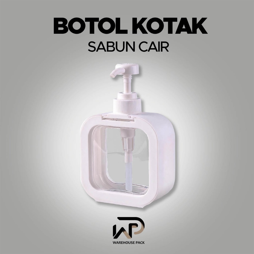 Botol Sabun Kotak Sabun Cair | Botol Sabun Pump Aesthetic | Dispenser Tempat Sabun Shampoo Pump