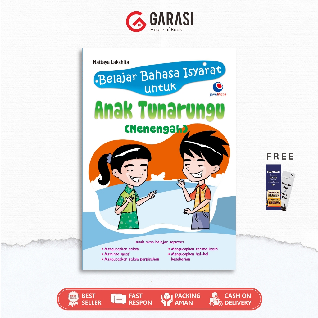 Buku Belajar Bahasa Isyarat untuk Anak Tunarungu Menengah Dengan Metode Bisindo - Javalitera