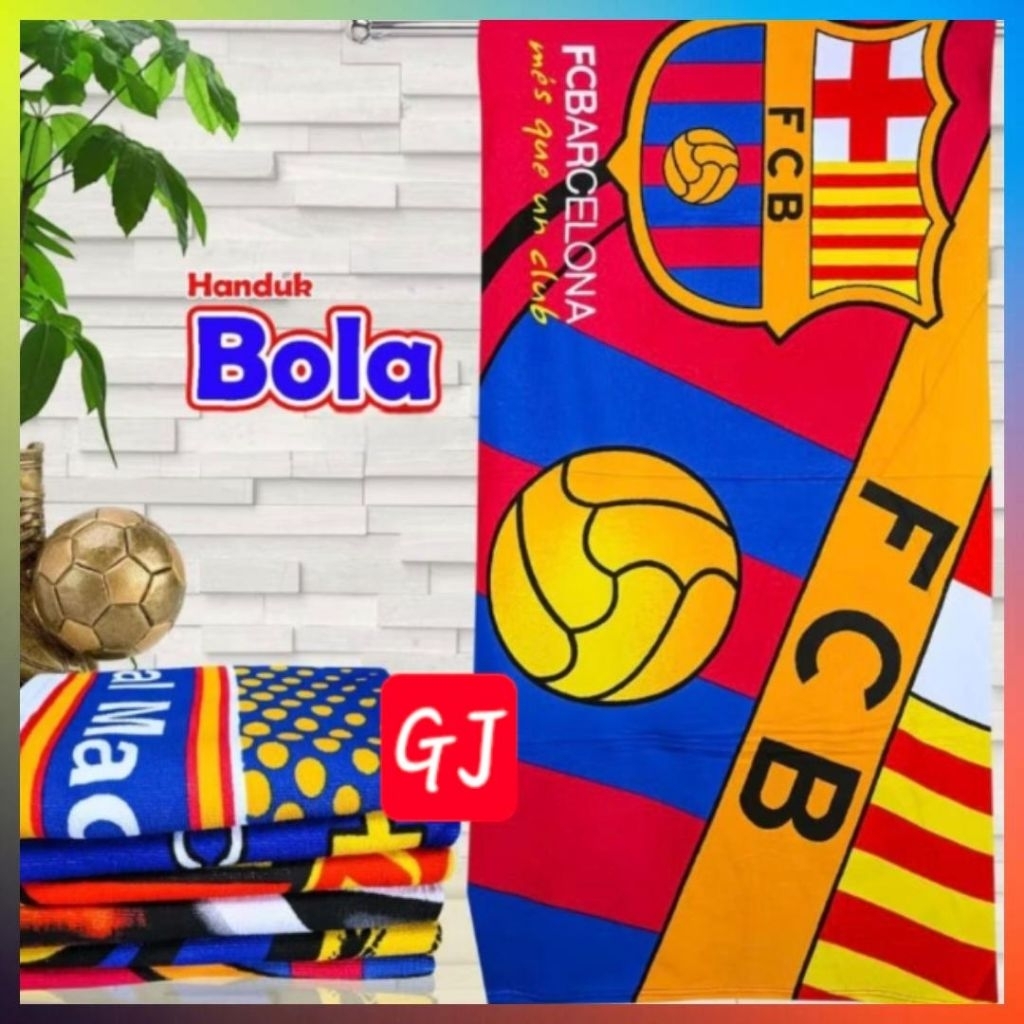Handuk Mandi Bola Letonia / Handuk Bola Club 70x140 cm / Handuk Mandi Karakter Boneka LucuHanduk Mot