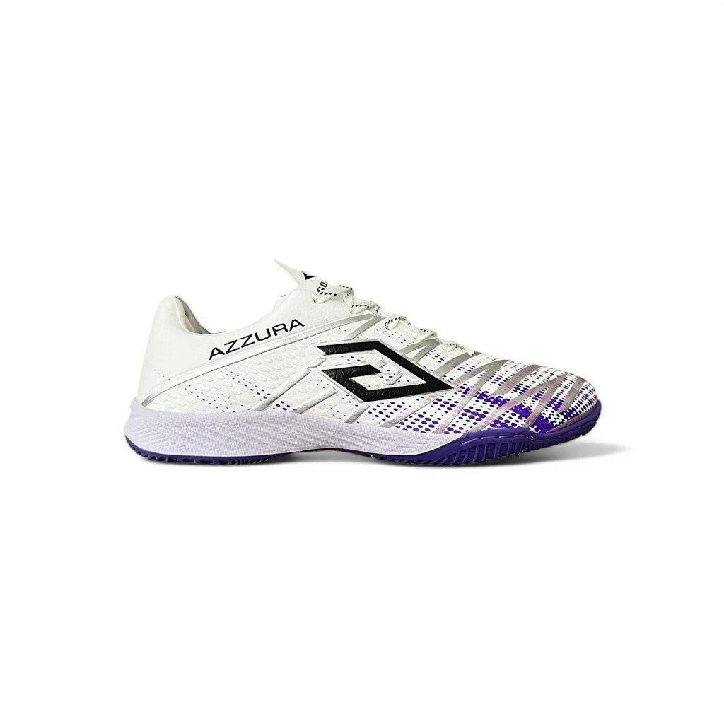 Sepatu Futsal Goallo Azzura X IN White/ Purple