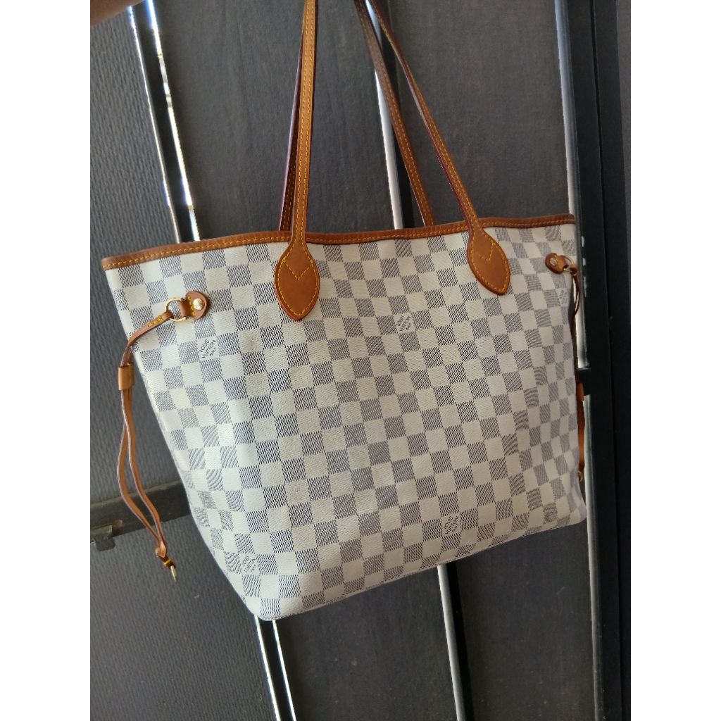 LV Neverfull MM Azur 2017 Preloved