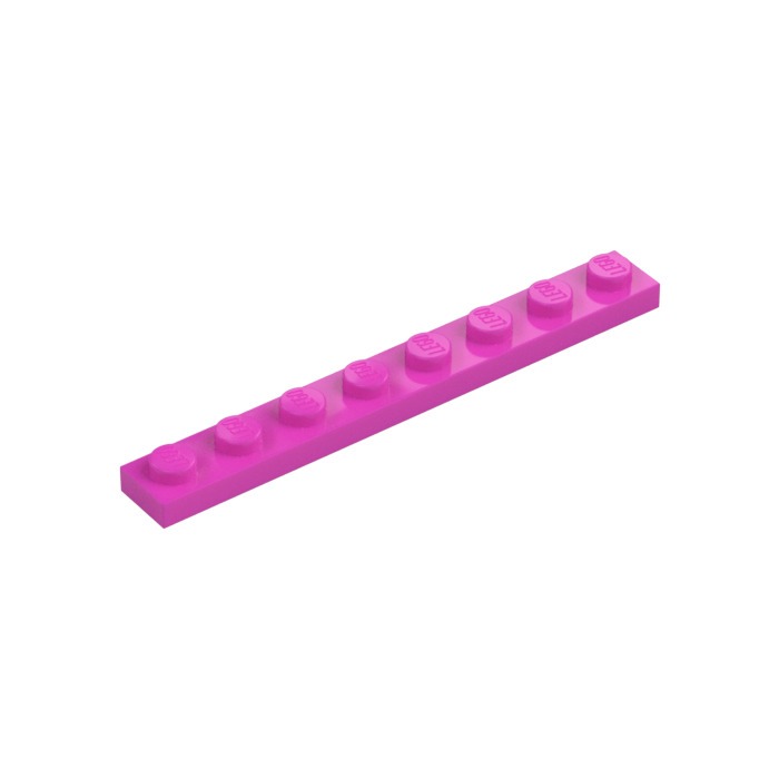 Lego Dark Pink Part 26047 Plate, Round 1 x 1 with Bar Handle