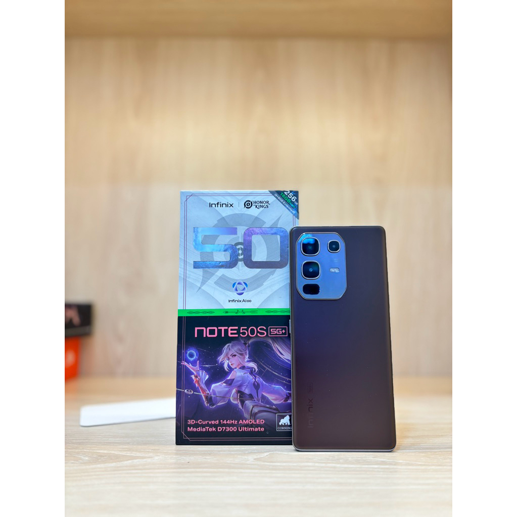 infinix note 50s 5g 8/256 second mulus fullset