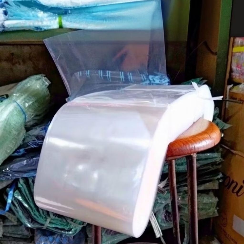 Plastik PP Roll Lebar 12 cm - Bening Tebal 05