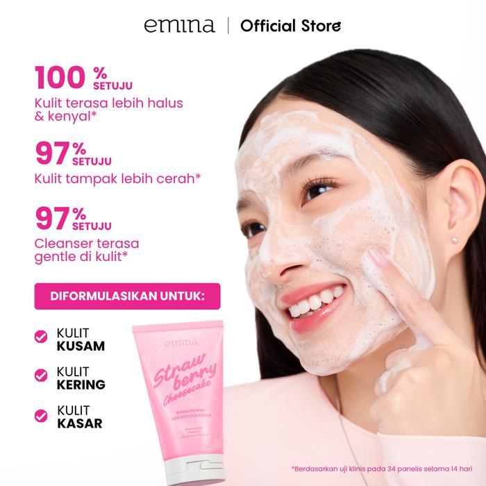 Emina Strawberry Cheesecake Brightening Gelato Cleanser 100ml