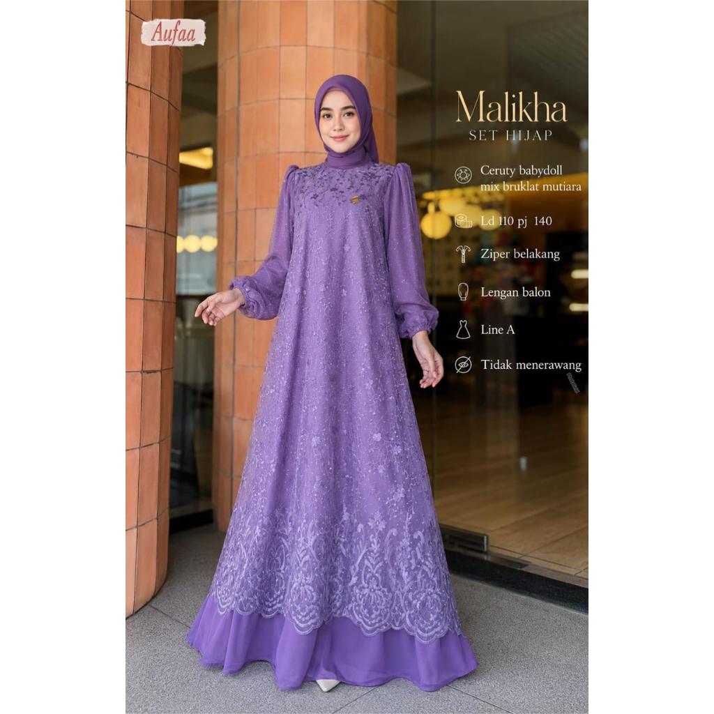 MALIKHA SET HIJAB DRESS AUFAA