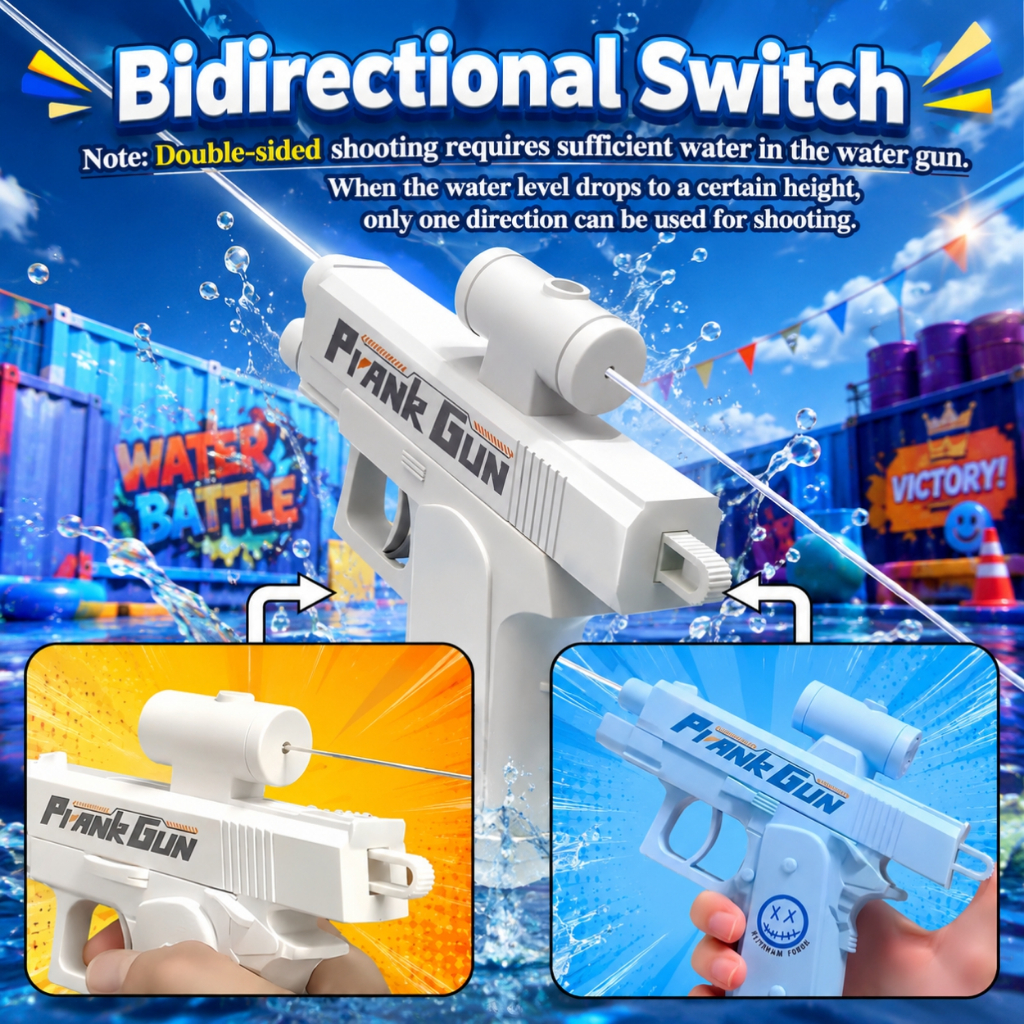 Izibro - Mainan Prank Air Prank Gun Pistol Prank Pestol Prank Tembakan Air Prank Dua Sisi Piistol Te